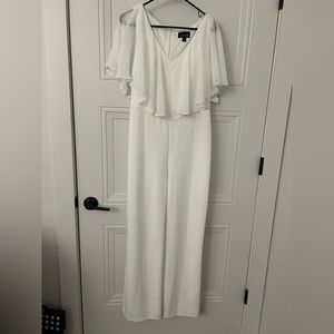 Connected Apparel White Jumpsuit